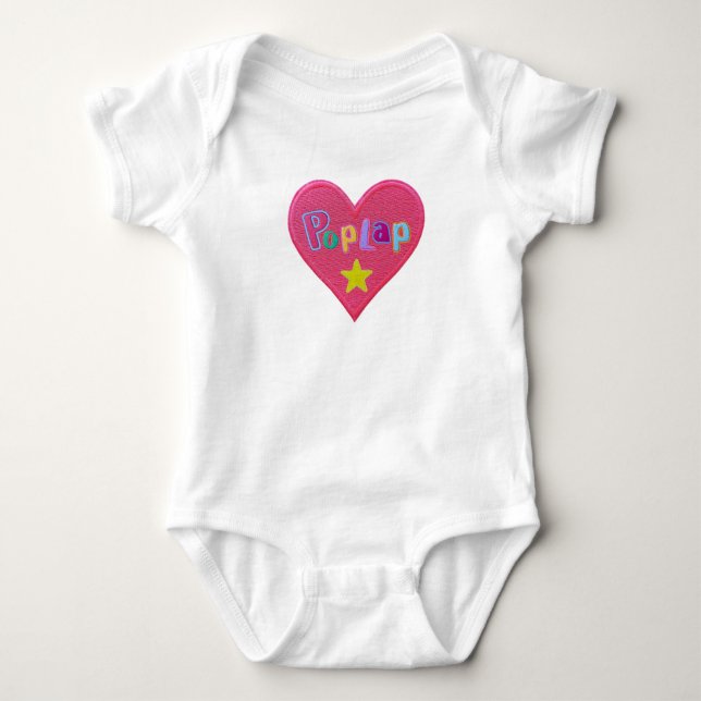 POPLAP Afrikaans / Afrikaanse / South African girl Baby Bodysuit (Front)