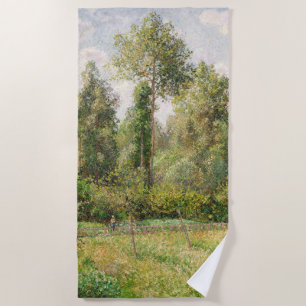 Poplars, Éragny Camille Pissarro Beach Towel