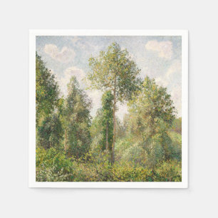 Poplars, Éragny Camille Pissarro Napkin