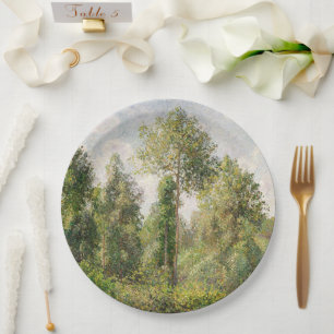 Poplars, Éragny Camille Pissarro Paper Plate