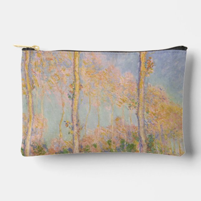 Poplars, impressionist landscape, Claude Monet Accessory Pouch (Front)