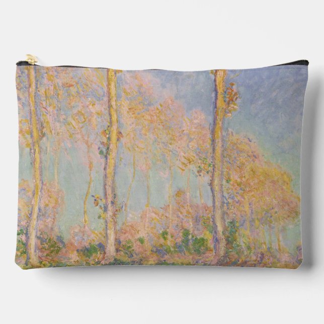 Poplars, impressionist landscape, Claude Monet Accessory Pouch (Front)