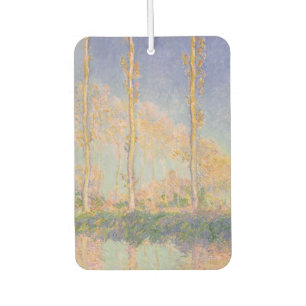 Poplars, impressionist landscape, Claude Monet Car Air Freshener
