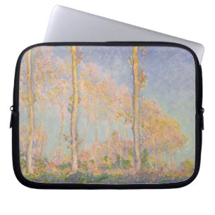 Poplars, impressionist landscape, Claude Monet Laptop Sleeve