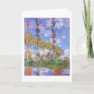 Poplars in the Sun, Monet Card