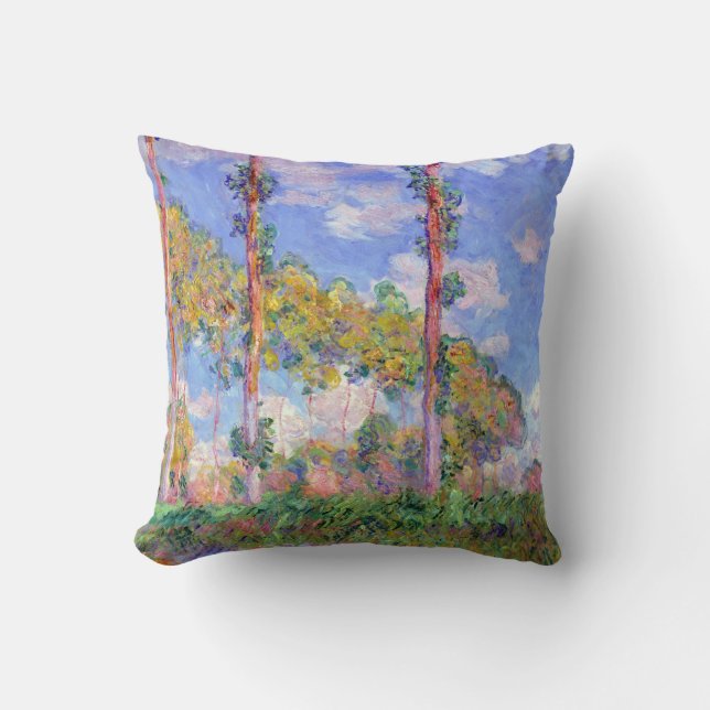 Poplars in the Sun, Monet Cushion (Front)