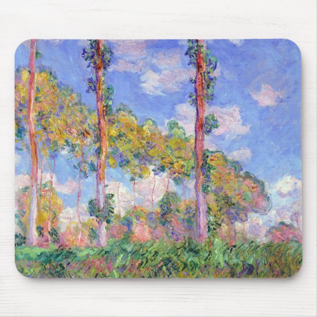Poplars in the Sun, Monet Mouse Pad (Front)