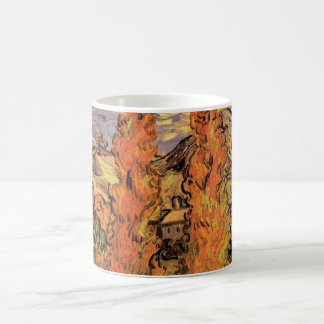Poplars on Road Through Hills by Vincent van Gogh Coffee Mug