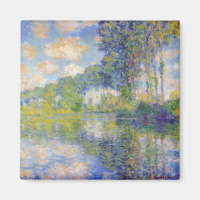 Poplars on the River Epte (by Claude Monet) Magnet (Front)