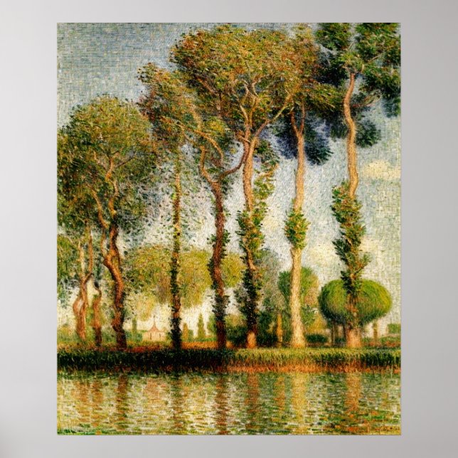 Poplars on the River Epte Poster (Front)