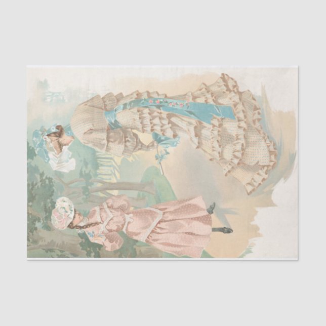 Poplin Glace (1904) by H.B. Claflin Tissue Paper (Front)