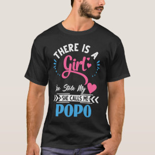Popo Father's Day She Stole My Heart T-Shirt