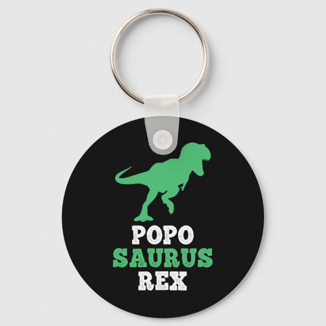 Popo-saurus Rex Dino Dinosaur Funny Poposaurus  Key Ring (Front)