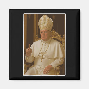 Popo Trump Vatican Church Pope Trump Funny Christi Magnet