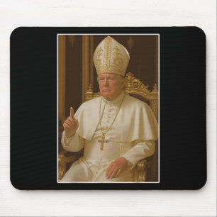 Popo Trump Vatican Church Pope Trump Funny Christi Mouse Pad