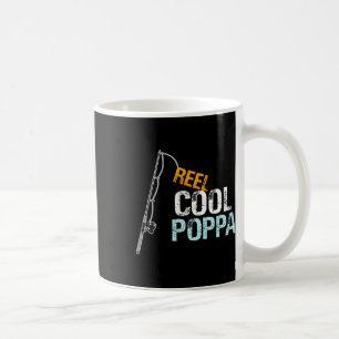 Poppa Gift From Granddaughter Grandson Reel Cool P Coffee Mug