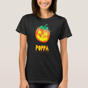 Poppa Halloween Family Jack O Lantern Pumpkin T-Shirt