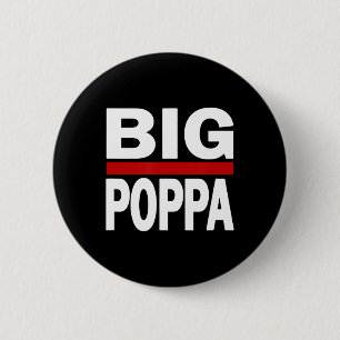 Poppa Hip Hop Dad Fathers Day 6 Cm Round Badge