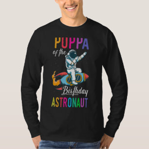 Poppa Of The Birthday Astronaut Space Bday Party C T-Shirt