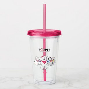 Poppet and the gang acrylic tumbler
