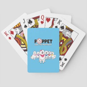 Poppet and the gang playing cards