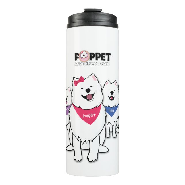 Poppet and the gang thermal tumbler (Front)