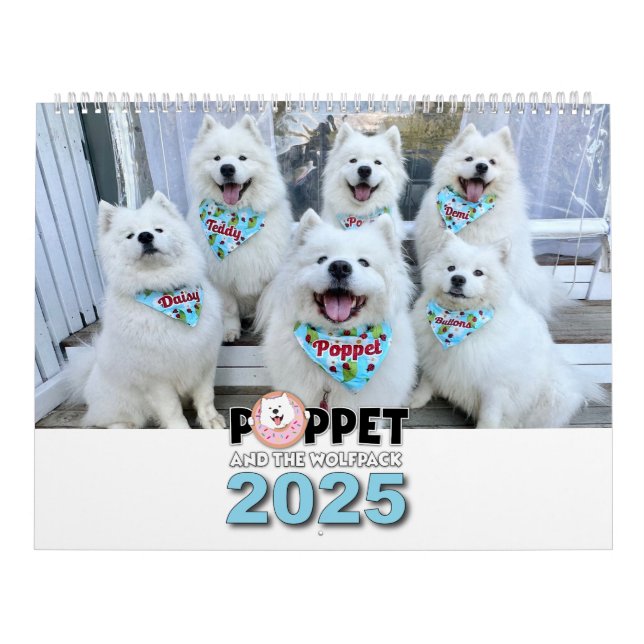 Poppet and the Wolfpack 2 page Calendar (Cover)