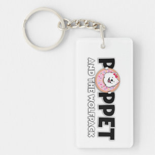 Poppet and the Wolfpack logo Key Ring