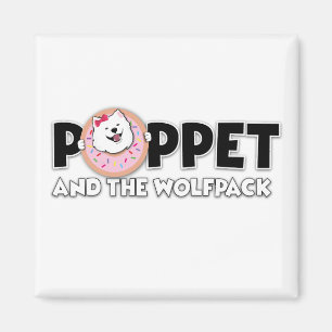 Poppet and the Wolfpack logo  Magnet