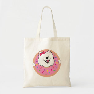Poppet the samoyed tote bag