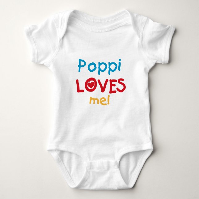 Poppi Loves Me T-shirts and Gifts (Front)