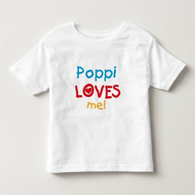 Poppi Loves Me T-shirts and Gifts (Front)