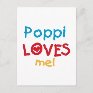 Poppi Loves Me T-shirts and Gifts Postcard