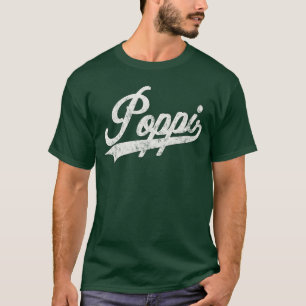 Poppi Retro Style for Funny Poppi Grandpa gift gir T-Shirt