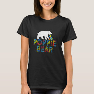 Poppie Bear Autism Awareness Proud Autism T-Shirt