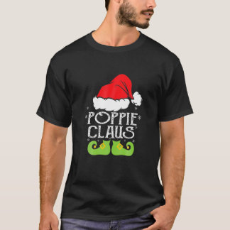 Poppie Santa Clause Family Members Matching Pajama T-Shirt