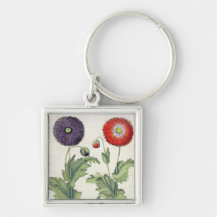 Poppies: 1.Papaver flore multiplici incarnato; 2.P Key Ring
