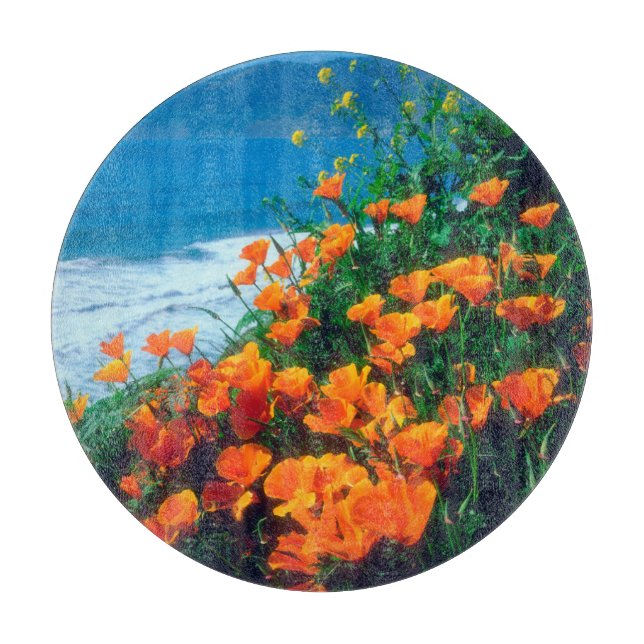 Poppies along the Pacific Coast near Big Sur Cutting Board (Front)