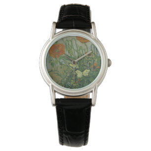 Poppies and Butterflies by Vincent Van Gogh  Watch