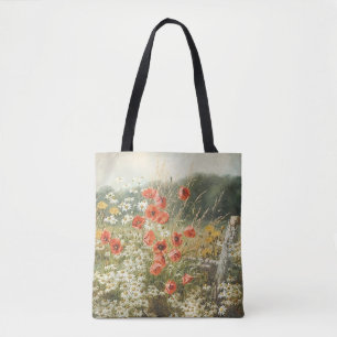 Poppies and Daisies by Anthonore Christensen Tote Bag
