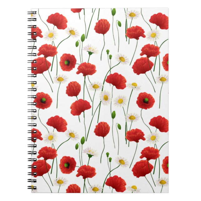 Poppies and daisies notebook (Front)