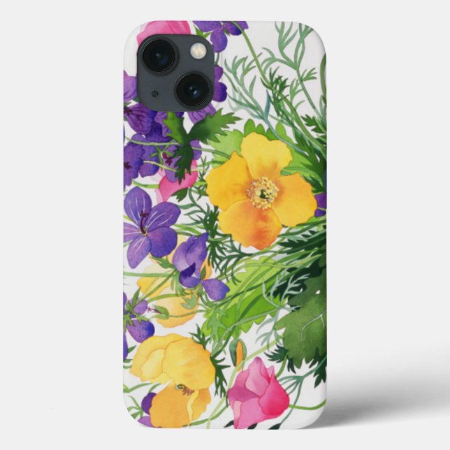 Poppies and Geraniums Case-Mate iPhone Case (Back)