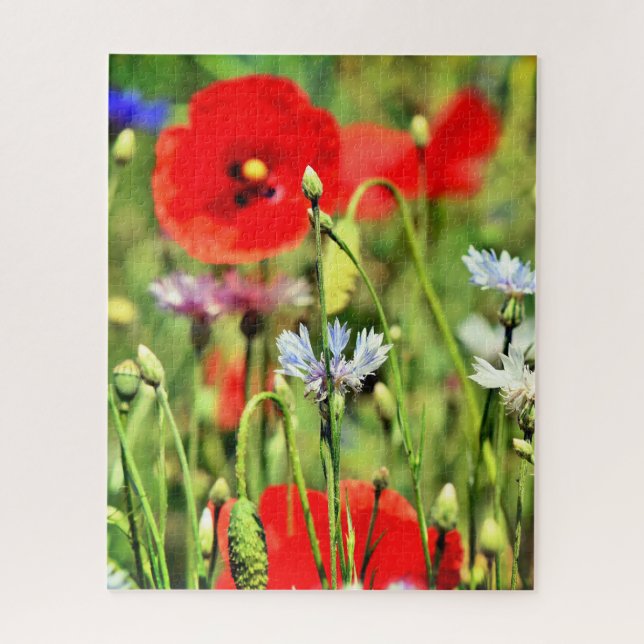 Poppies and Wildflowers Jigsaw Puzzle (Vertical)
