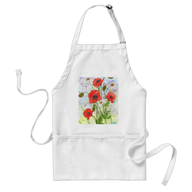 'Poppies' Apron (Front)