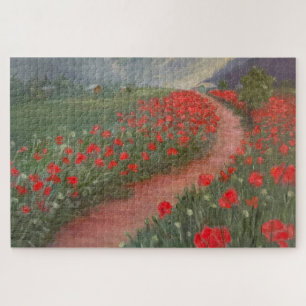 Poppies Before The Storm Jigsaw Puzzle