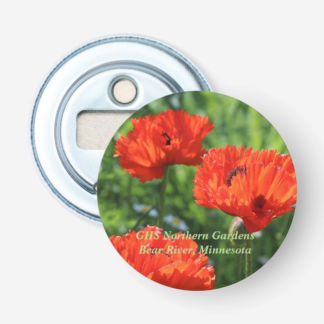 Poppies! Bottle Opener (Front)