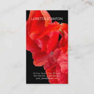 Poppies Business Card