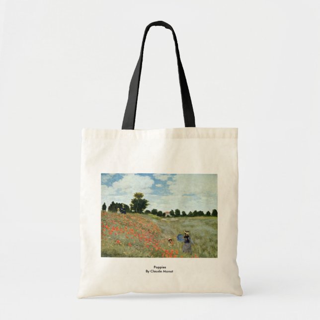 Poppies By Claude Monet Tote Bag (Front)