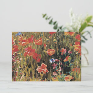 Poppies by Robert Vonnoh, Vintage Impressionism