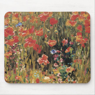 Poppies by Robert Vonnoh, Vintage Impressionism Mouse Pad